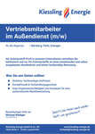 Stellenanzeige: Vertriebsmitarbeiter im Außendienst Stellenanzeige: Vertriebsmitarbeiter im Außendienst